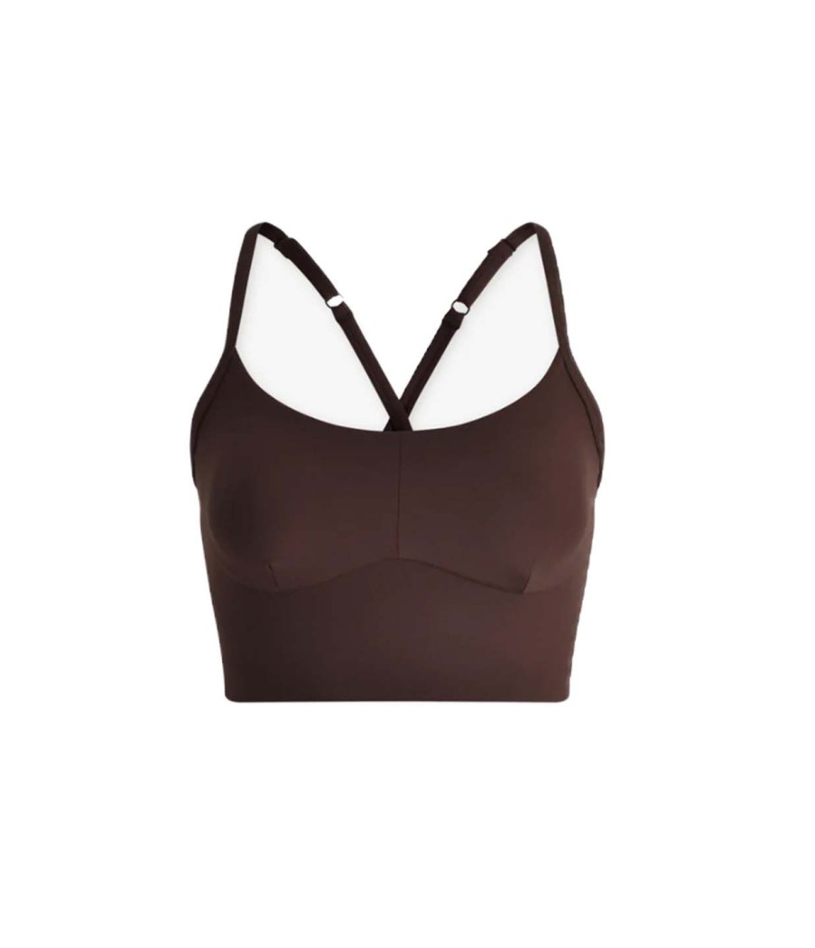 Clothing Varley | Always Surrey Bra In Coffee Bean