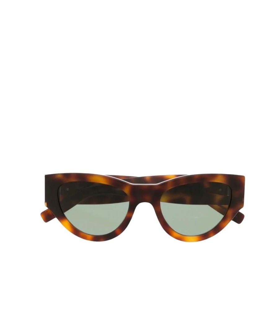 Accessories Saint Laurent | Cat-Eye Monogram Sunglasses In Havana