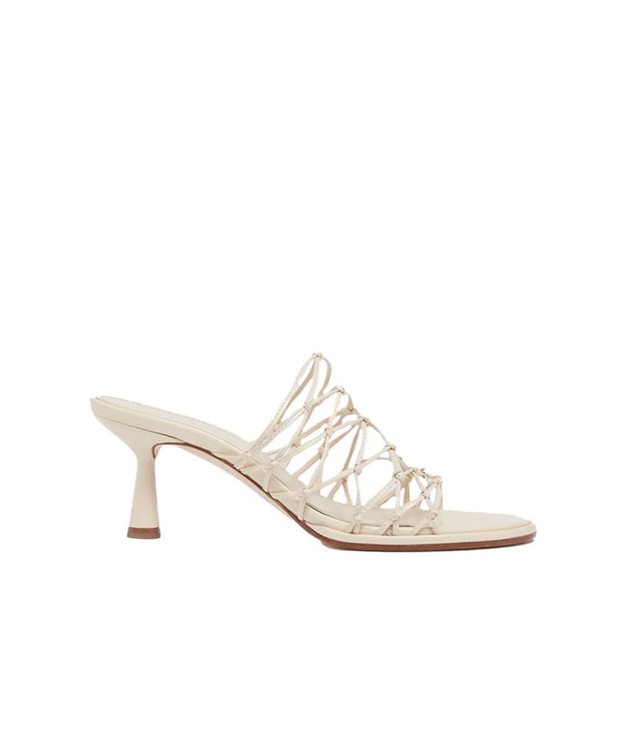 Shoes Aeyde | Sibi Nappa Leather Heel In Creamy