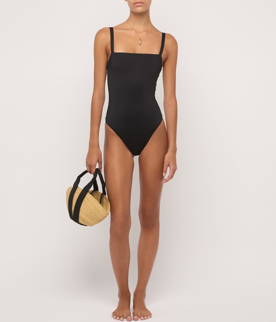 Clothing Asceno | Palma One Piece In Black