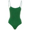 Clothing Oseree | Lumiere Malliot One Piece In Emerald Green