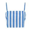 Clothing Bird and Knoll | Eve Crop Top In Aegean Stripe