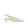 Shoes Aeyde | Valerie Nappa Leather Heel In Creamy