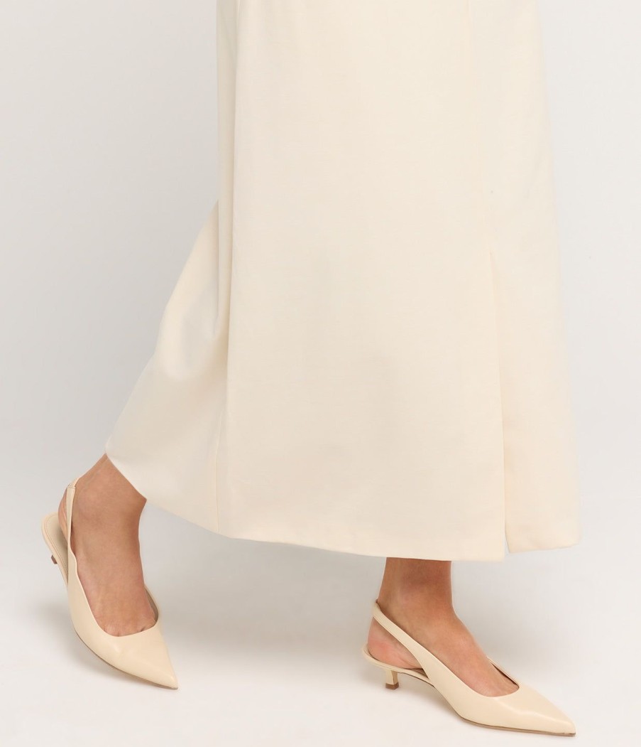 Shoes Aeyde | Valerie Nappa Leather Heel In Creamy