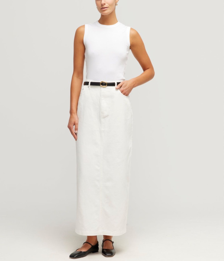 Clothing Posse | Harvey Skirt In Vintage White