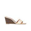 Shoes Staud | Billie Wedge In Cream And Wood