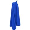 Clothing Staud | Mason One Shoulder Tie Gown In Lapis