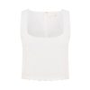 Clothing Posse | Zayla Linen Top In Ivory