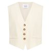 Clothing Solaqua | Manon Waistcoat In Ivory