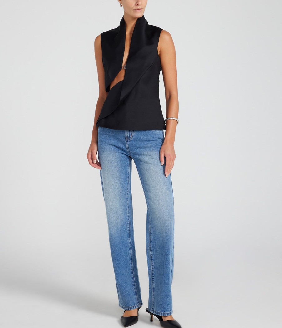 Clothing Wynn Hamlyn | Harry Sleeveless Top In Black