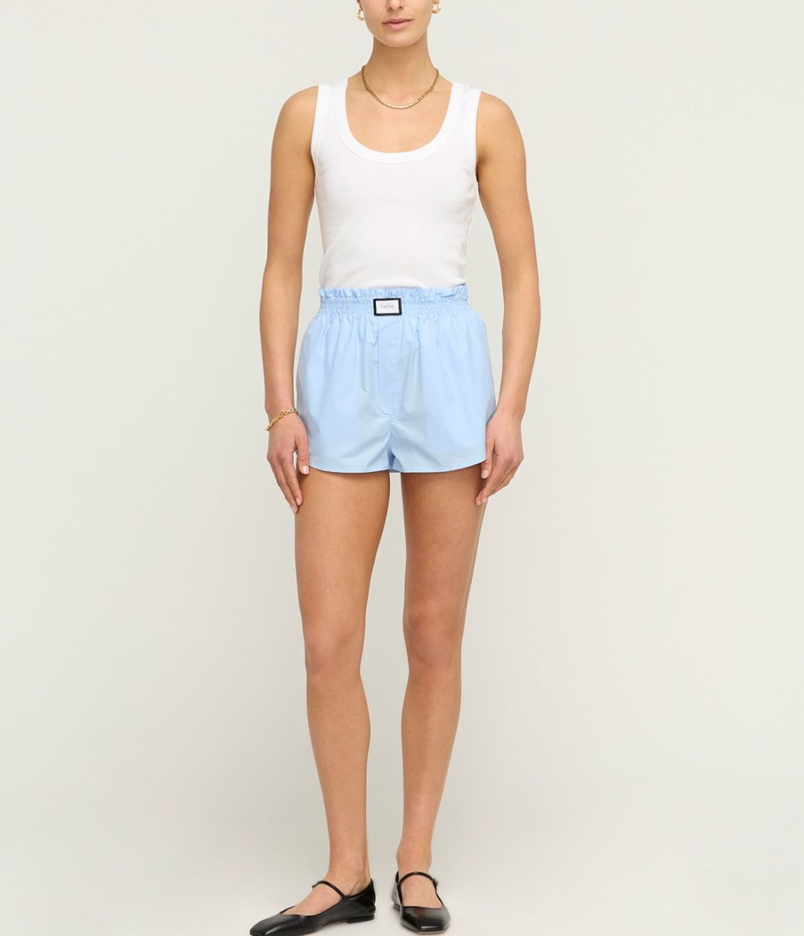 Clothing Yaitte | Palma Cotton Short In Baby Blue