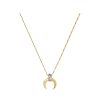 Accessories Missoma | Lucy Williams X Missoma Pave Horn Pendant Necklace In Gold And Cz