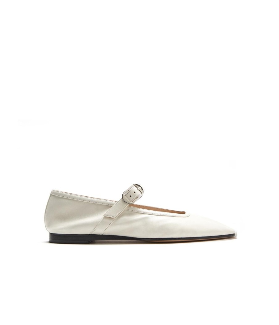 Shoes Le Monde Beryl | Mary Jane Ballet Flat In Ecru