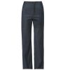 Clothing Wynn Hamlyn | Ally High Waisted Wool Trouser In Grey Pinstripe