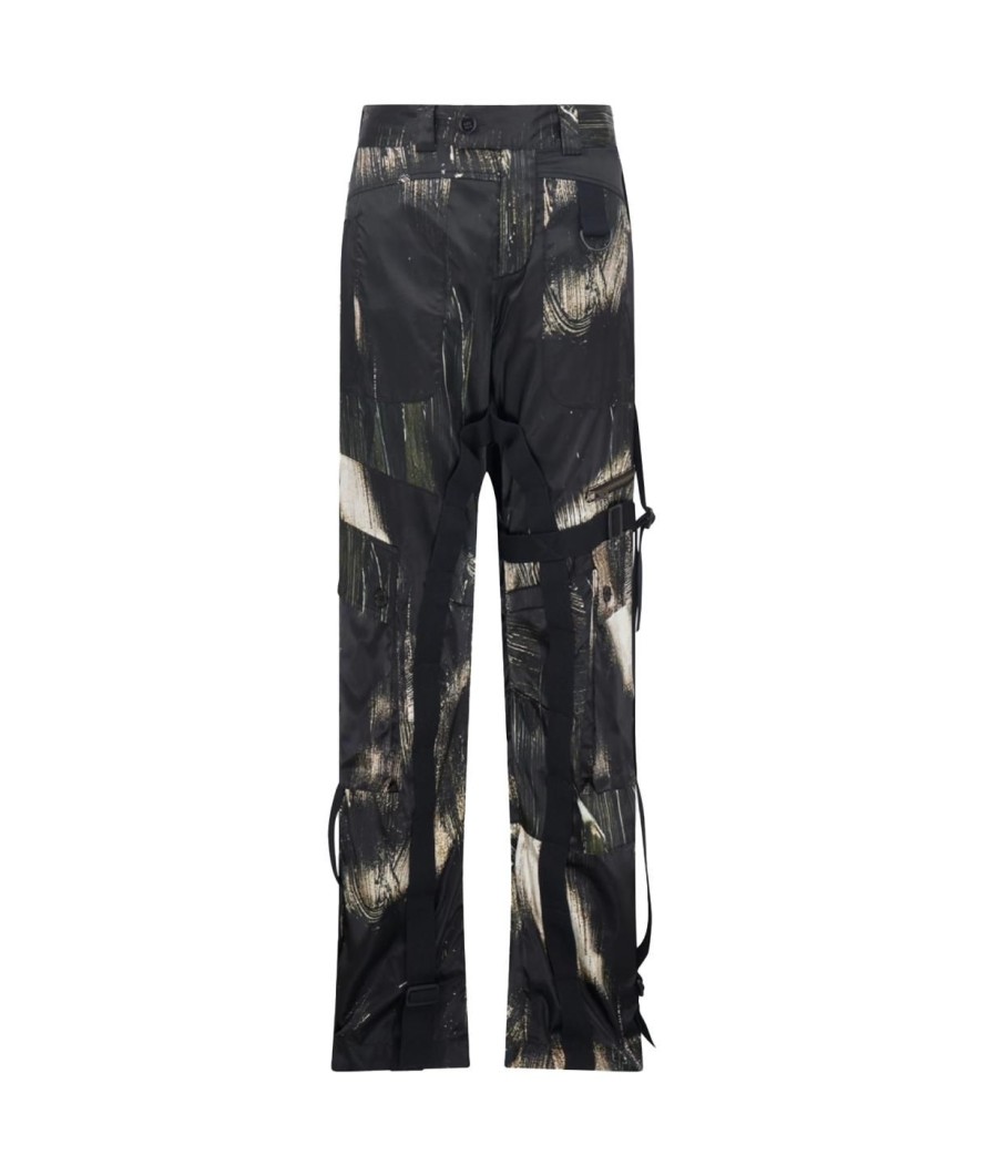 Clothing Louisa Ballou | Classic Cargo Pants In Painted Black