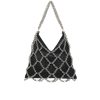 Accessories Anine Bing | Mini Gaia Chain Bag In Black And Silver