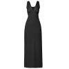 Clothing Wynn Hamlyn | Nancy V-Neck Dress In Black