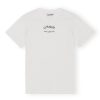 Clothing Ganni | Thin Jersey Relaxed T-Shirt In Bright White