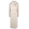 Clothing Harris Wharf London | Military Cashmere Coat In Cream