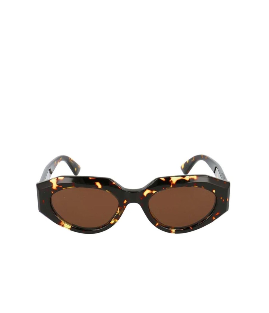 Accessories Bottega Veneta | Soft Cat-Eye Sunglasses In Tortoiseshell