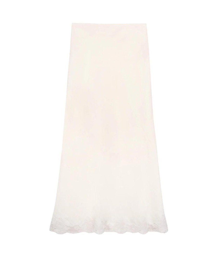 Clothing Rixo | Crystal Midi Skirt In Cream