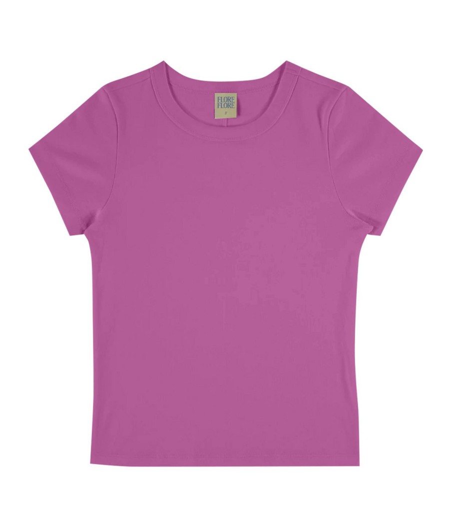 Clothing Flore Flore | Car Fitted Baby Tee In Orchid