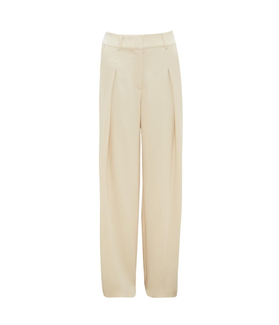 Clothing Simkhai | Mercer Pleated Pant In Ecru