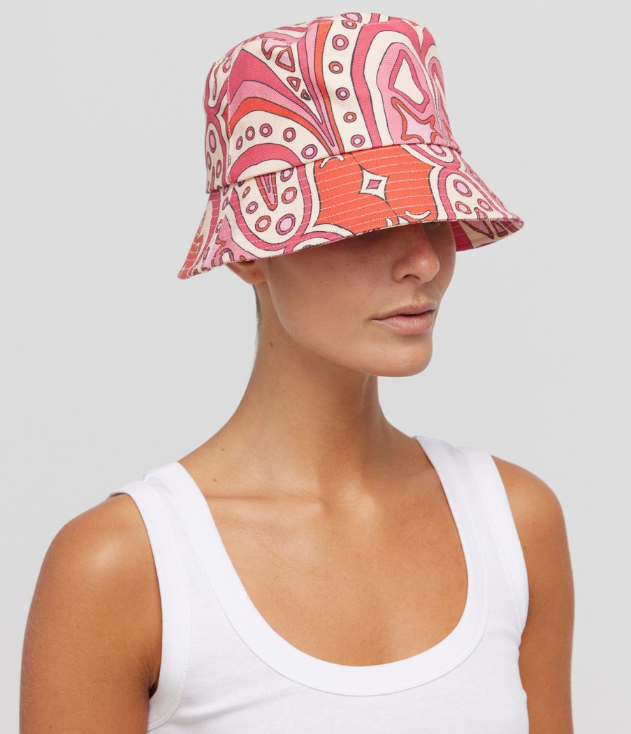 Accessories Lack of Color | Shore Bucket Hat In Retro Pink