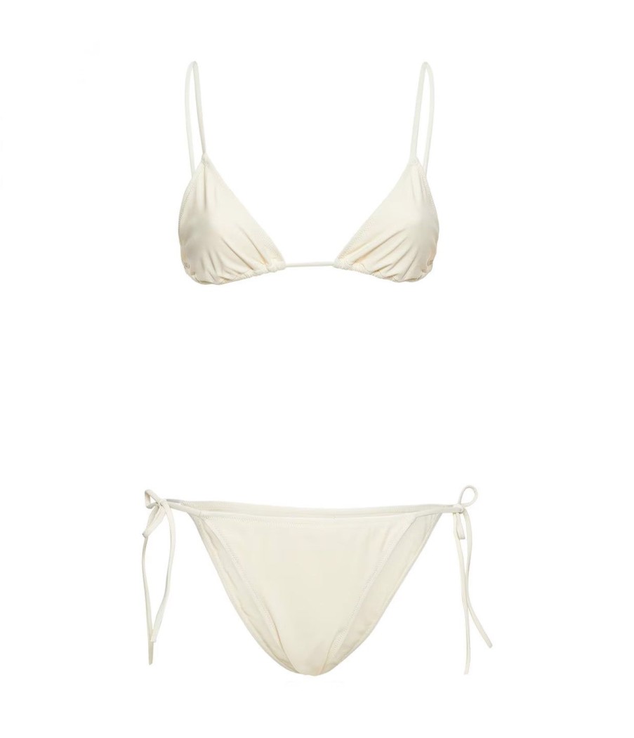 Clothing LIDO | Venti Self Tie Bikini In Ivory