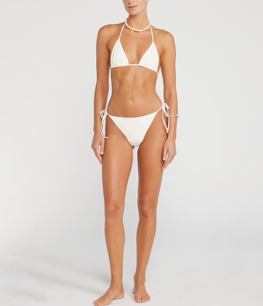 Clothing LIDO | Venti Self Tie Bikini In Ivory