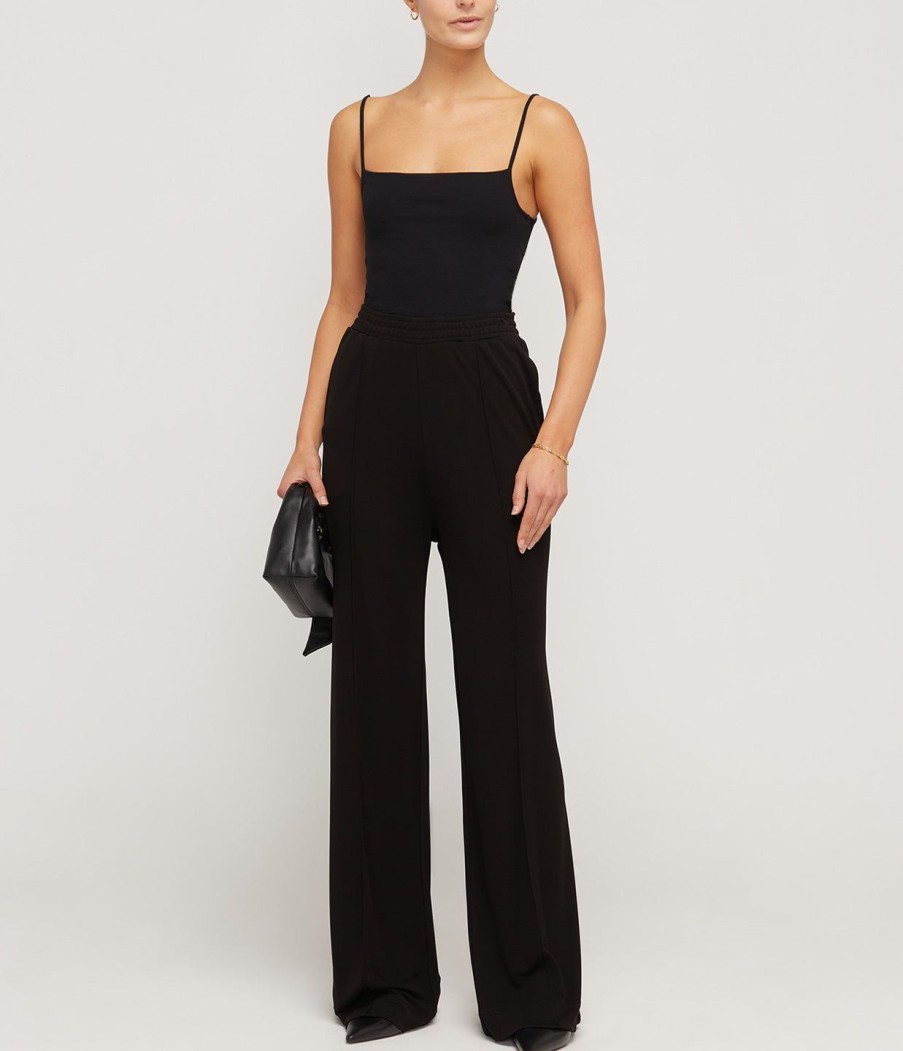 Clothing Refine | Jenny Wide Leg Crepe Pant In Black