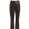 Clothing Citizens Of Humanity | Jolene High Rise Slim Recycled Leather Pant In Chocolate