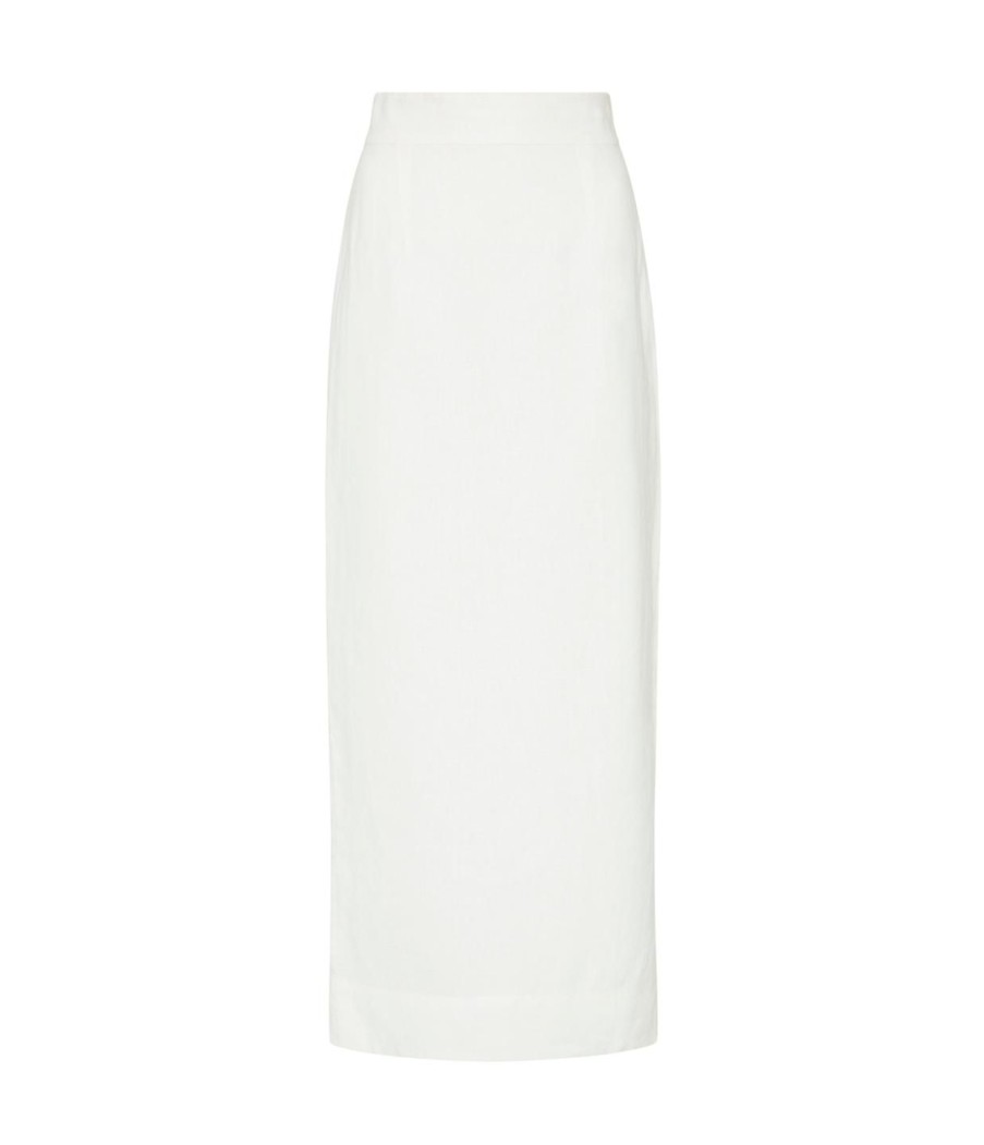 Clothing Posse | Emma Pencil Skirt In Ivory