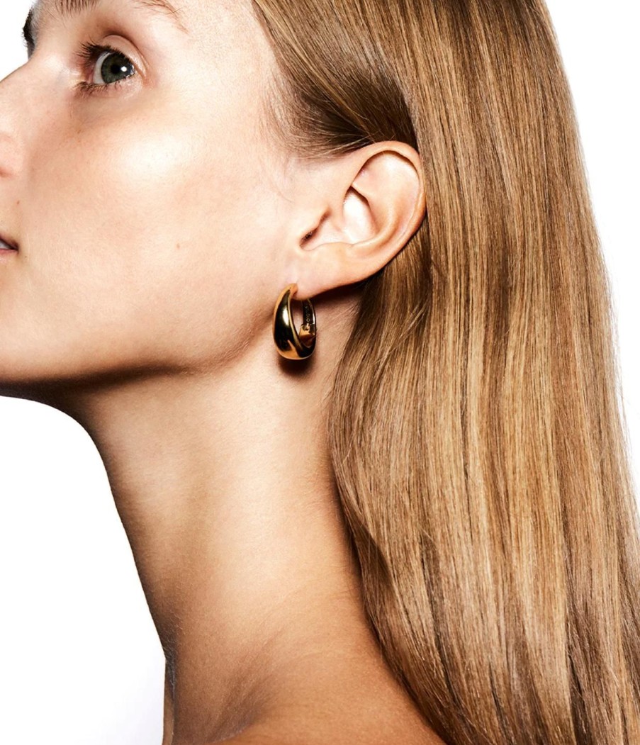 Accessories Lie Studio | Andrea Hoop Earring In Gold