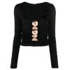 Clothing Cult Gaia | Keira Long Sleeve Top In Black