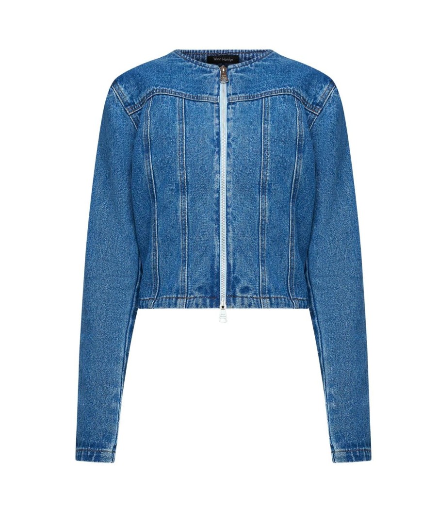 Clothing Wynn Hamlyn | Denim Panel Jacket In Indigo