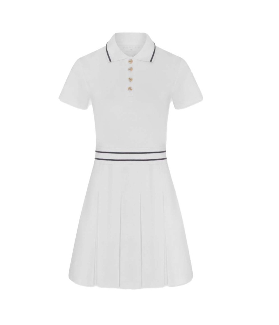 Clothing Varley | Amar Tennis Dress In Snow White