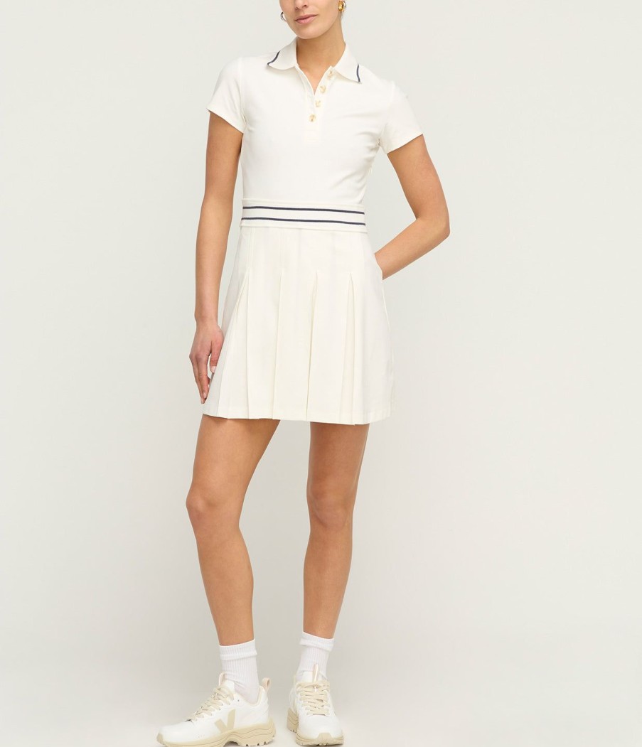 Clothing Varley | Amar Tennis Dress In Snow White