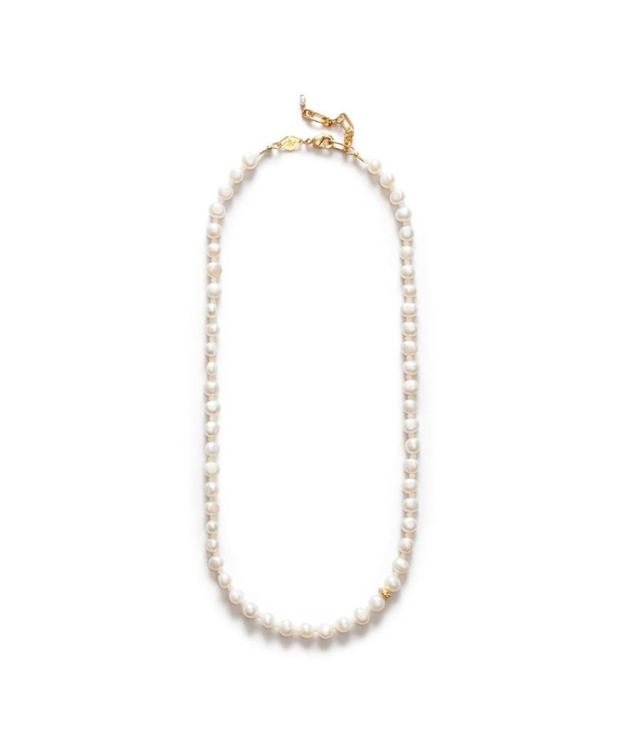 Accessories Anni Lu | Petit Necklace In Pearl And Gold