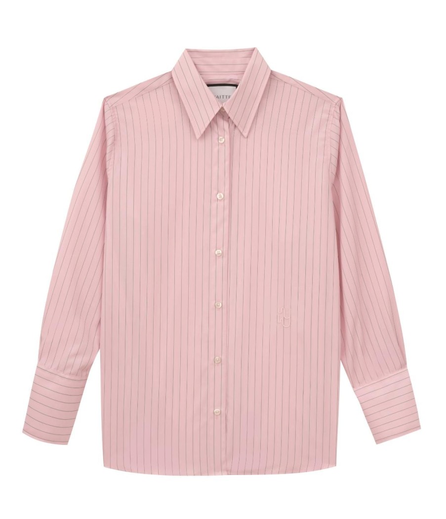 Clothing Yaitte | Puglia Shirt In Baby Pink And Cappuccino