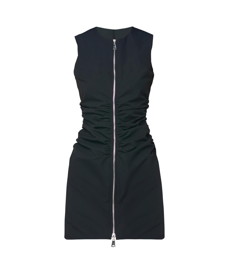 Clothing Wynn Hamlyn | Zipper Mini Dress In Black