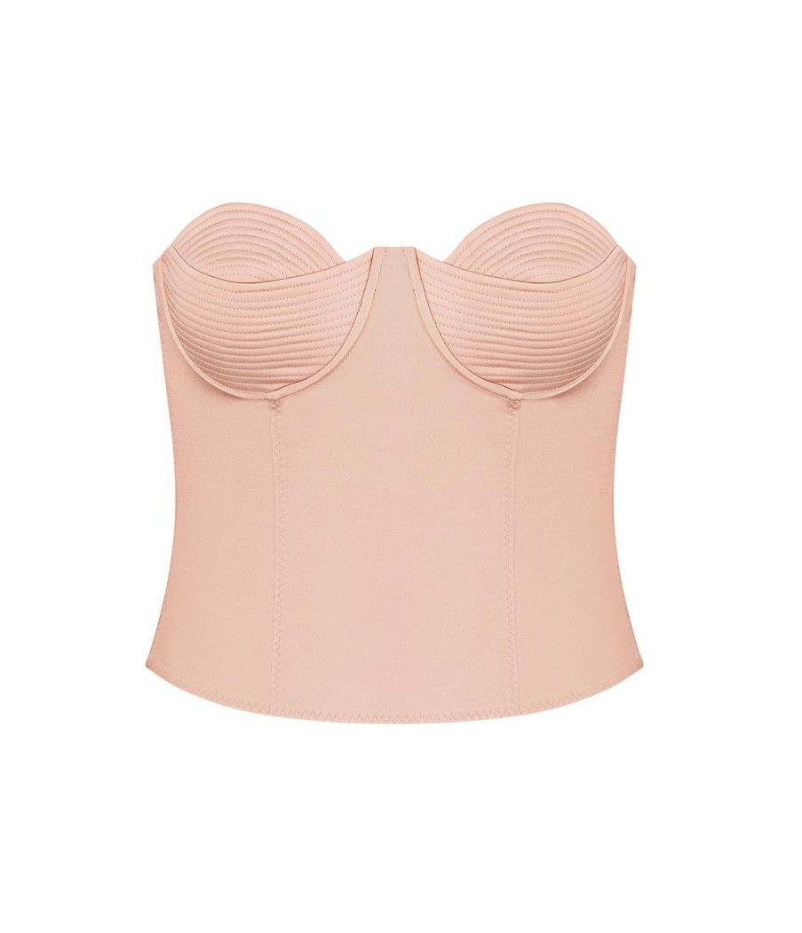 Clothing Anna October | Raya Bodice Top In Peach