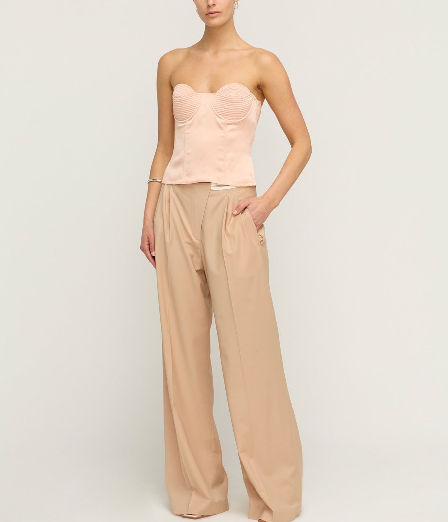 Clothing Anna October | Raya Bodice Top In Peach