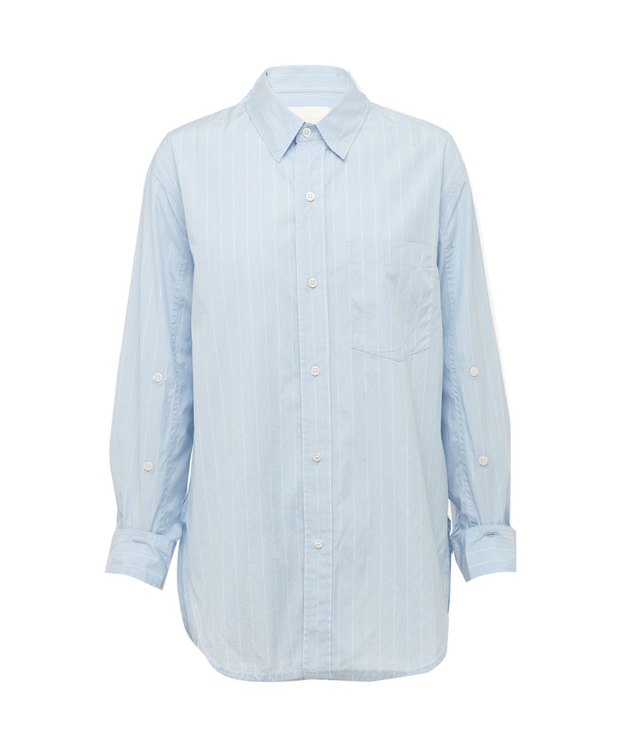 Clothing Citizens Of Humanity | Kayla Shirt In Blue And Cream Stripe