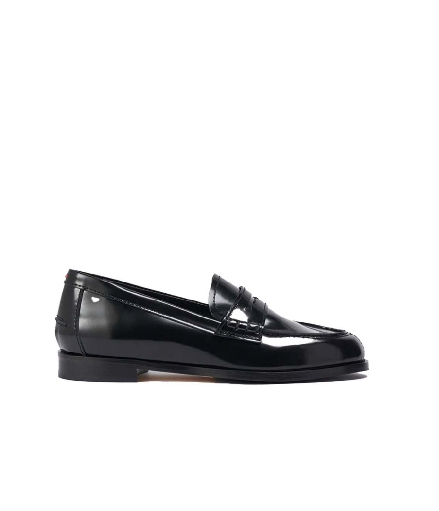 Shoes Aeyde | Oscar Calf Leather Loafer In Black