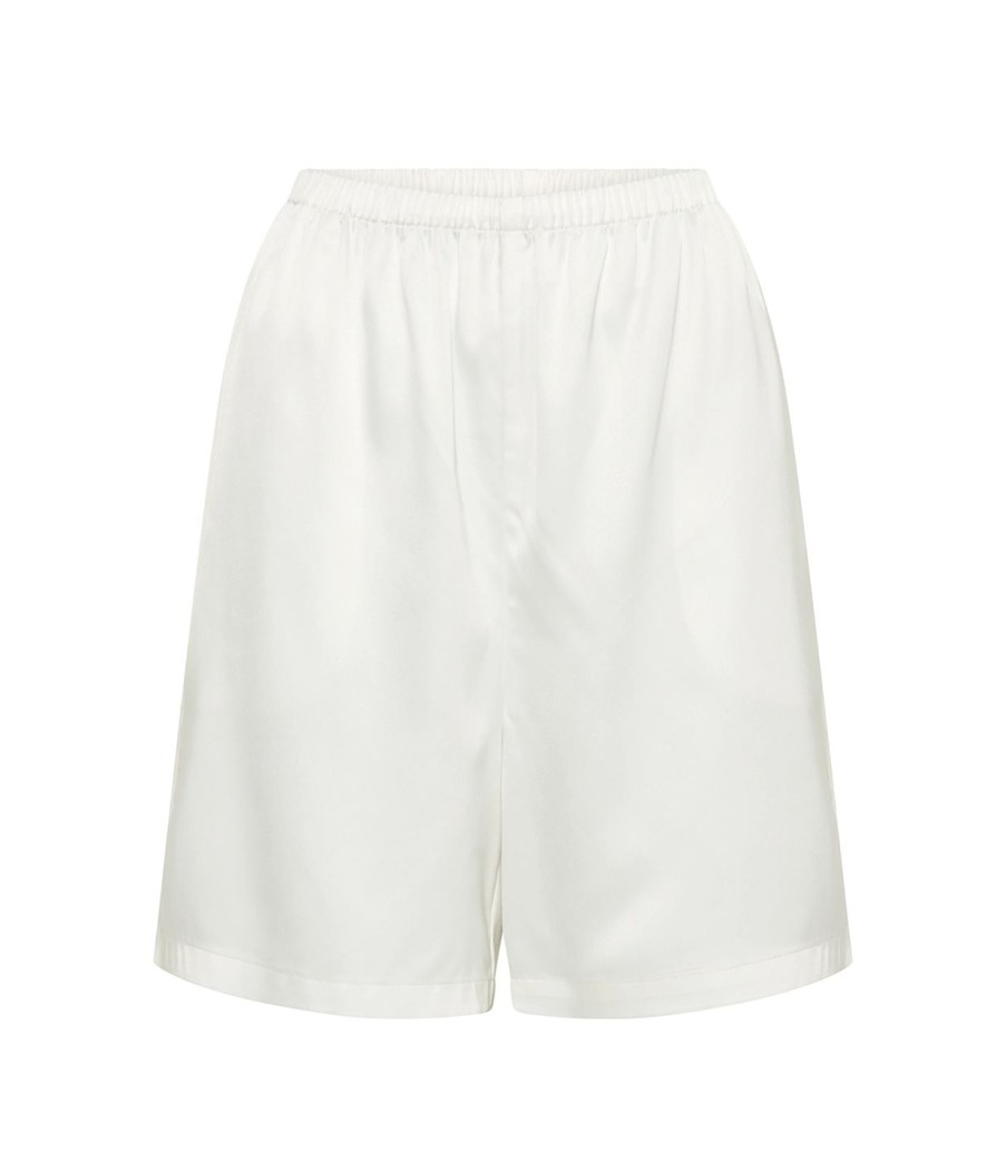 Clothing Solaqua | Beau Silk Blend Short In Ivory