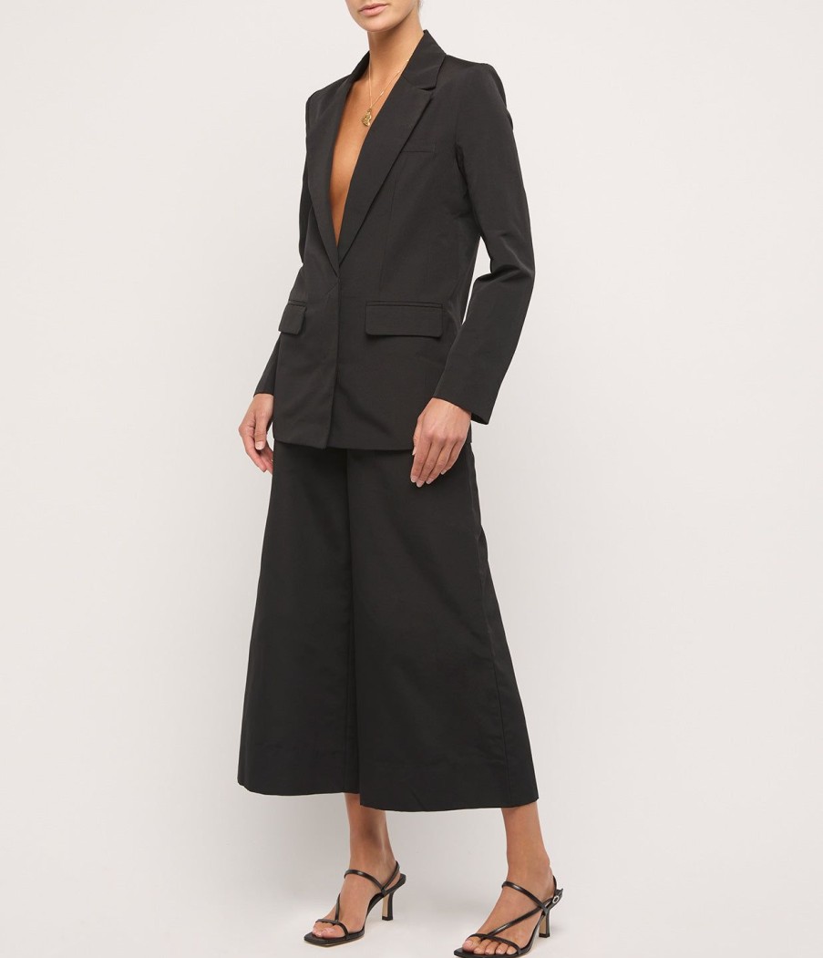 Clothing Staud | Cropped Oak Pant In Black