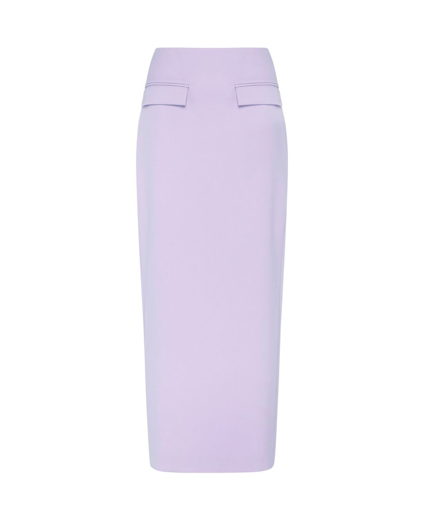 Clothing Anna Quan | Nadia Pencil Skirt In Lilac