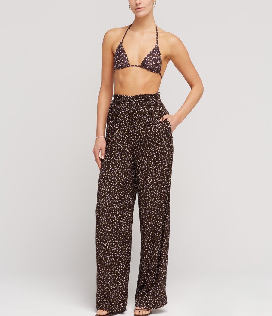 Clothing Peony | Gathered Waist Pant In Everlasting