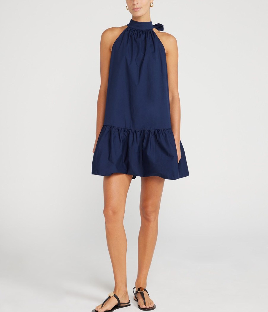 Clothing Staud | Marlowe Mini Dress In Navy